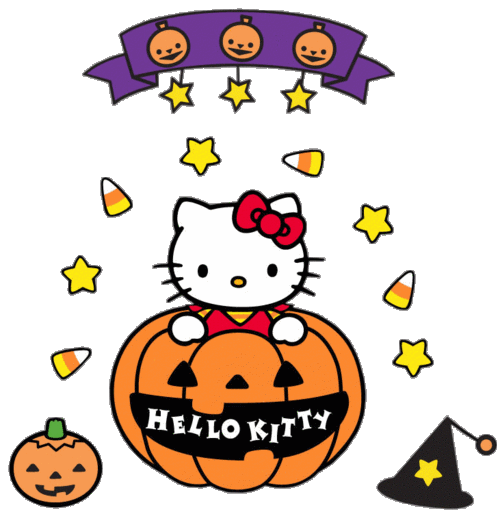 Halloween hello kitty poster