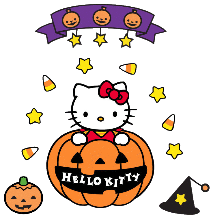 Halloween hello kitty poster